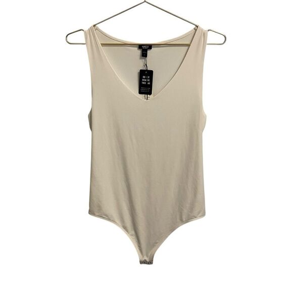 Express Body Contour Collection Compression Body Suit Sleeveless White MED NWT - Picture 1 of 5